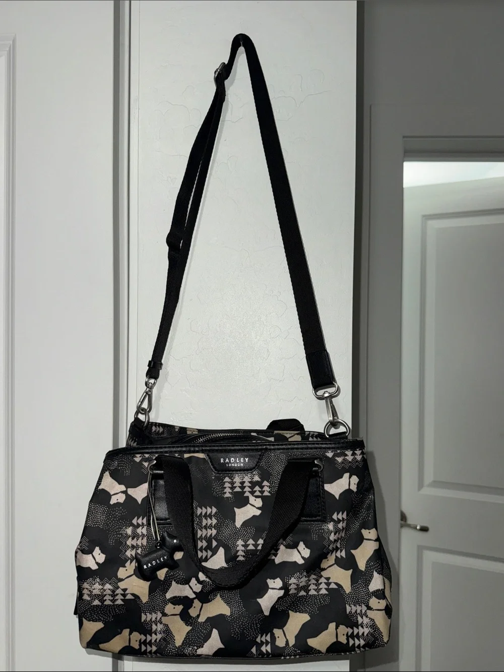 RADLEY LONDON Black and Beige Patterned Bag Purse